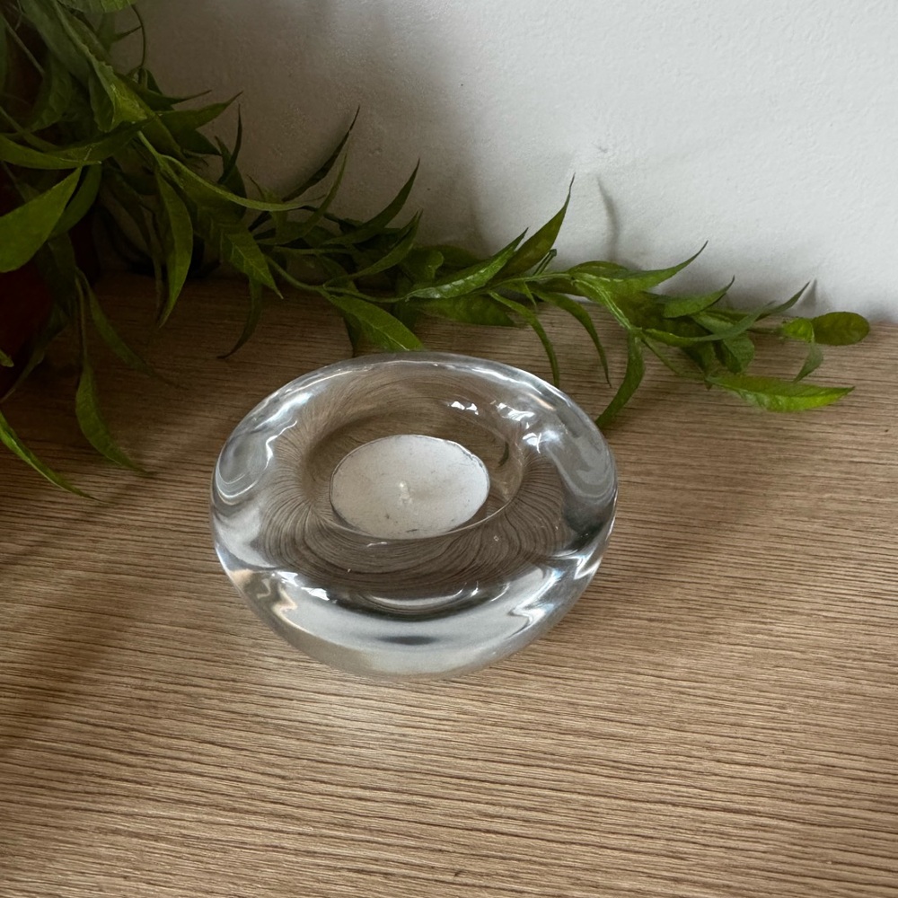 Clear Glass Tealight Holder